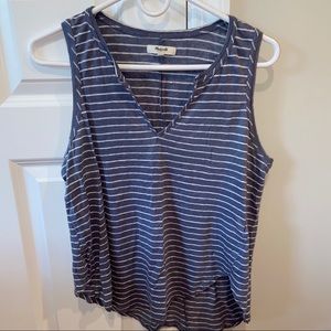 Madewell Blue+White Stripe Tank